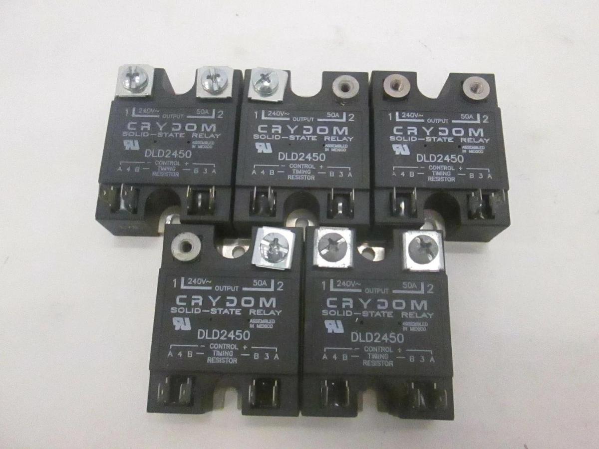 Used Crydom, Solid State Relay, DLD2450, Used, Lot of 5
