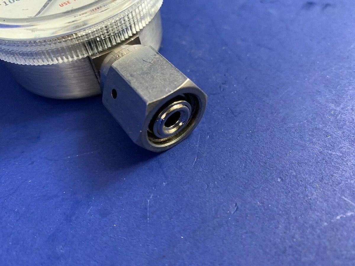 Used Span Pressure Gauge 0-4000 psi, 1/4" FVCR Bottom Mount, LOT of 5, Used