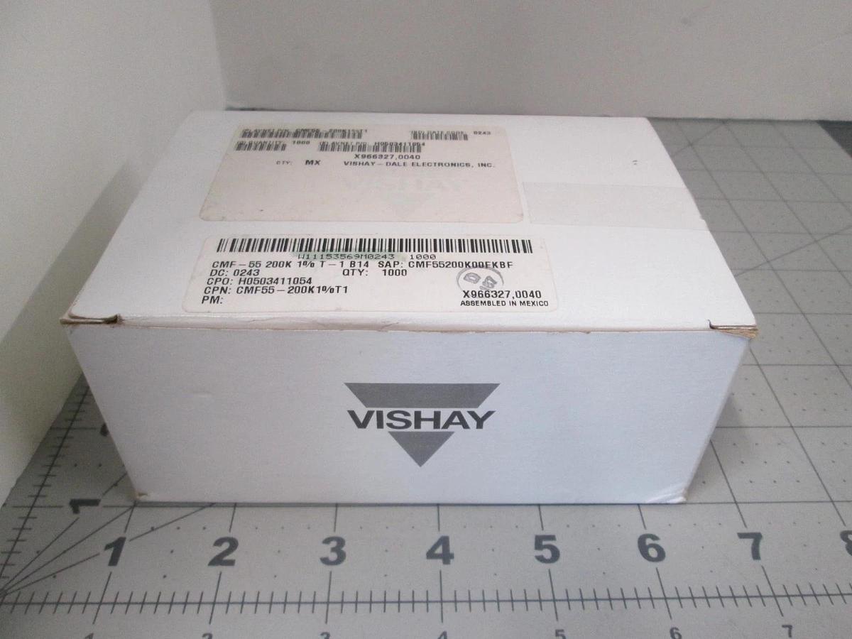 Vishay, CMF-55 200K 1% T-1, Metal Film Resistors, New, Lot of 1000