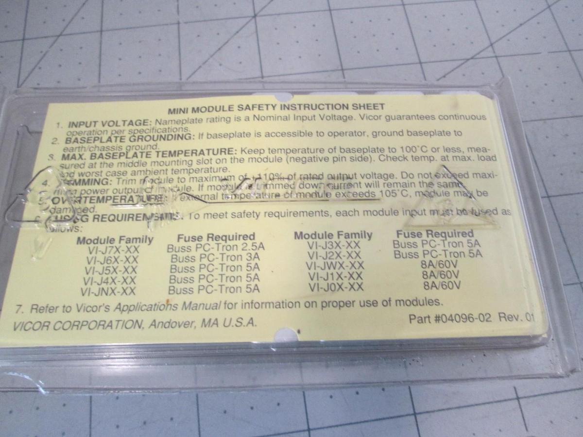 Used Vicor, VI-J31-EY, DC-DC Converter, New