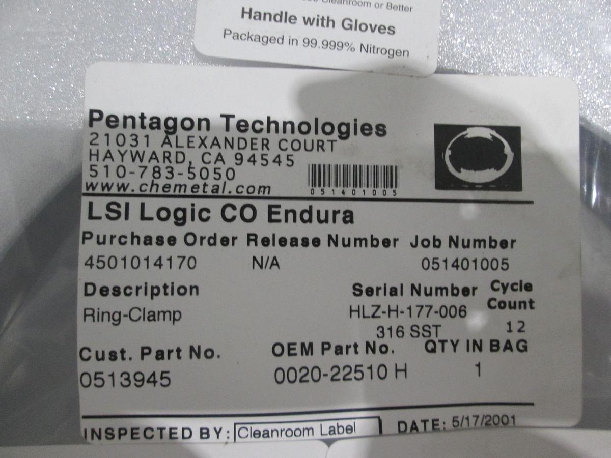 Pentagon Technlogies, LSI Logic CO Endura, 0020-22510H, Ring Clamp, New