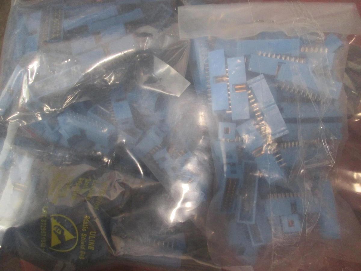 AMP, 609-2027, 20 POS, 2 Row Male Header Connector, New, Lot of 250