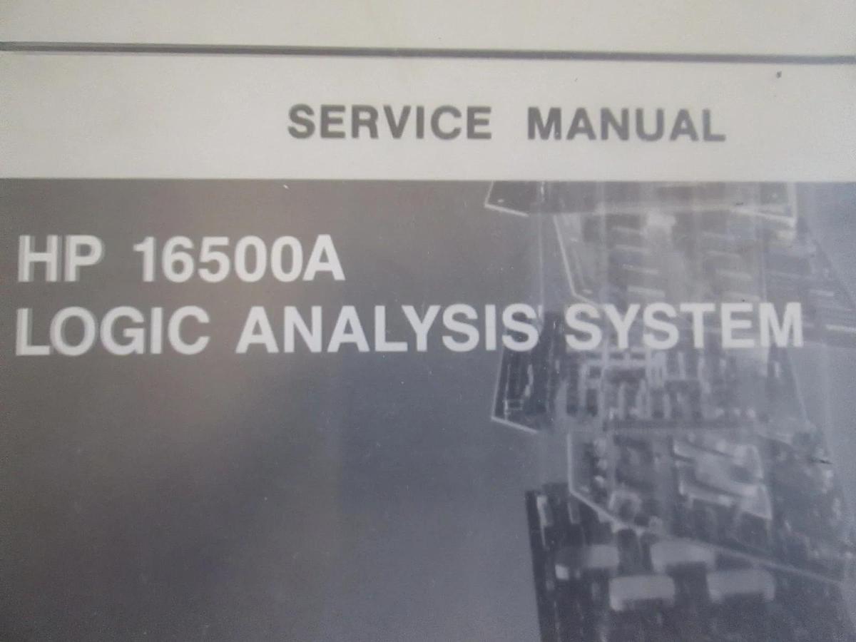Used HP 16500A Logic Analysis System Service Manual, Used