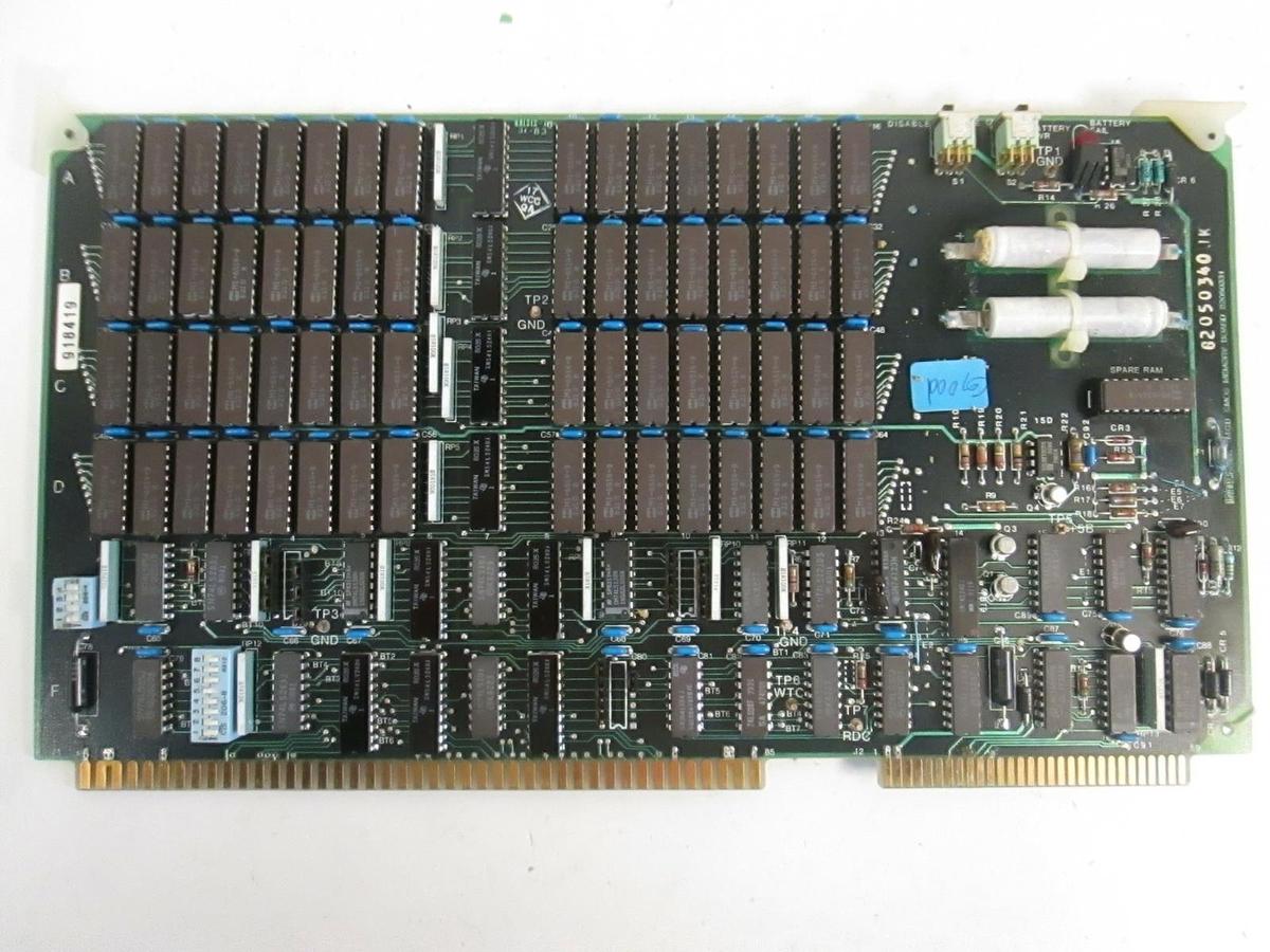 Used Intersil MCB CMOS Memory Board 82050331, Working When Removed