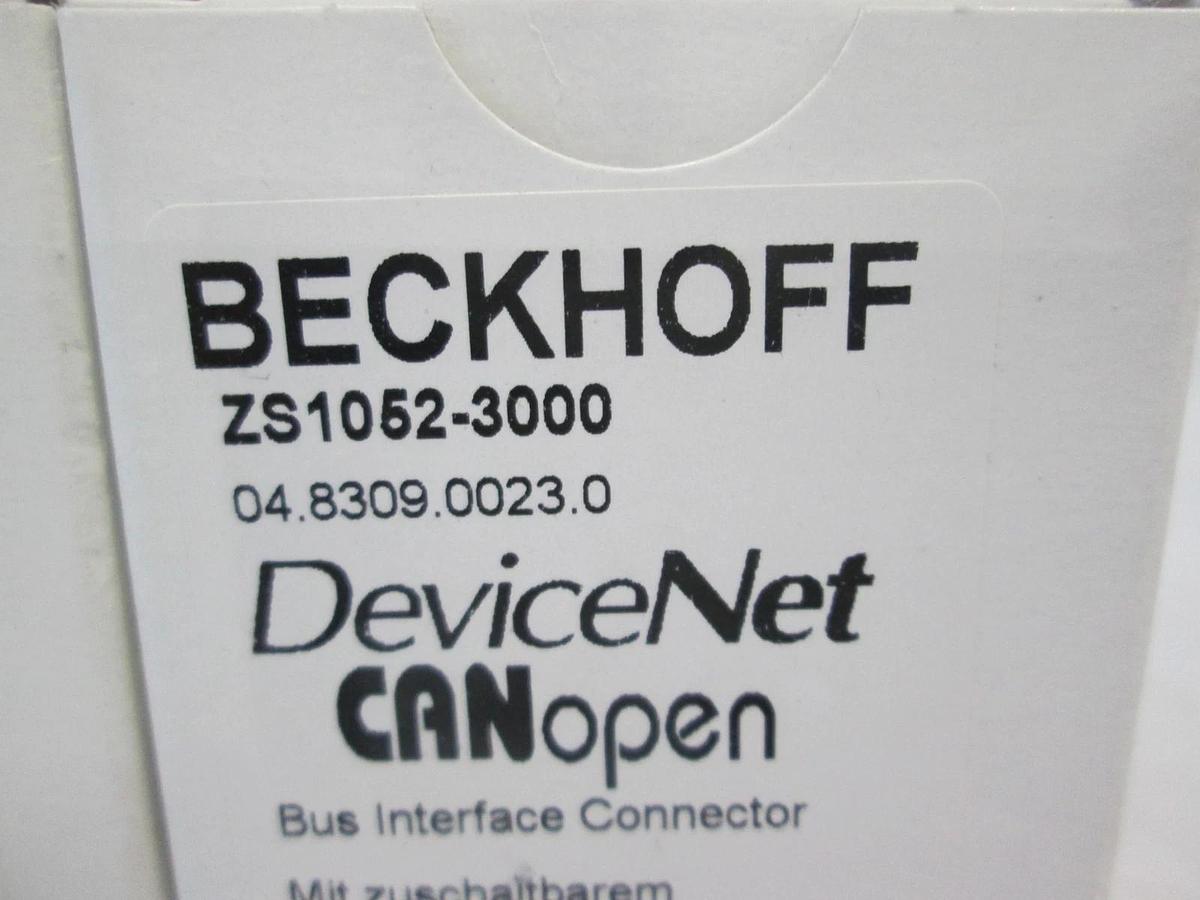 Beckhoff, ZS1052-3000, DeviceNet Interface Connector, New, Lot of 2