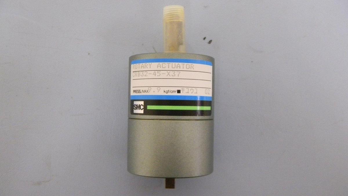 SMC CRB32-45-X37 Rotary Actuator, 3/8" Ports, Press/Max: 9.9 Kgf/cm2, NWOB