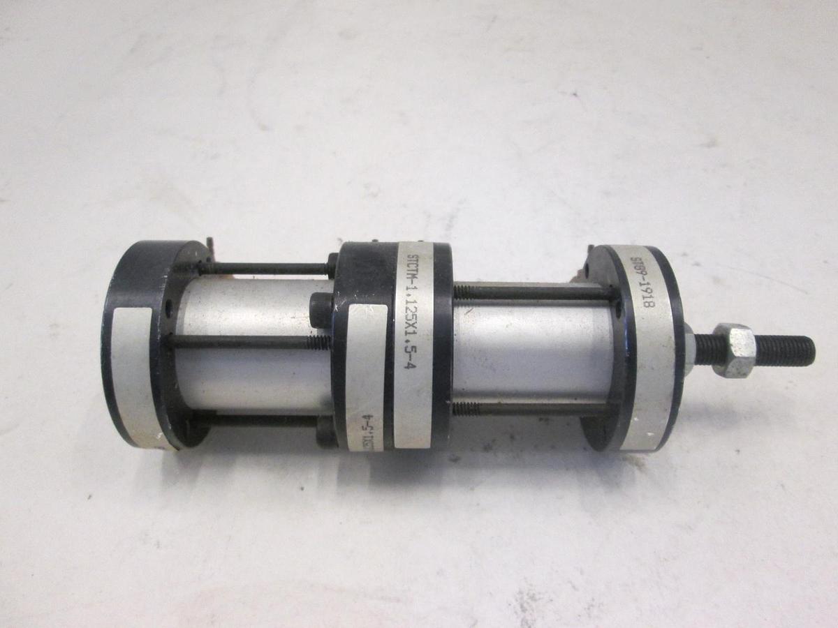 Used Lin-Act, Shor-T Pneumatic Cylinder, ST89-1918 w/ STCTM-1.125X1.5-4, Used