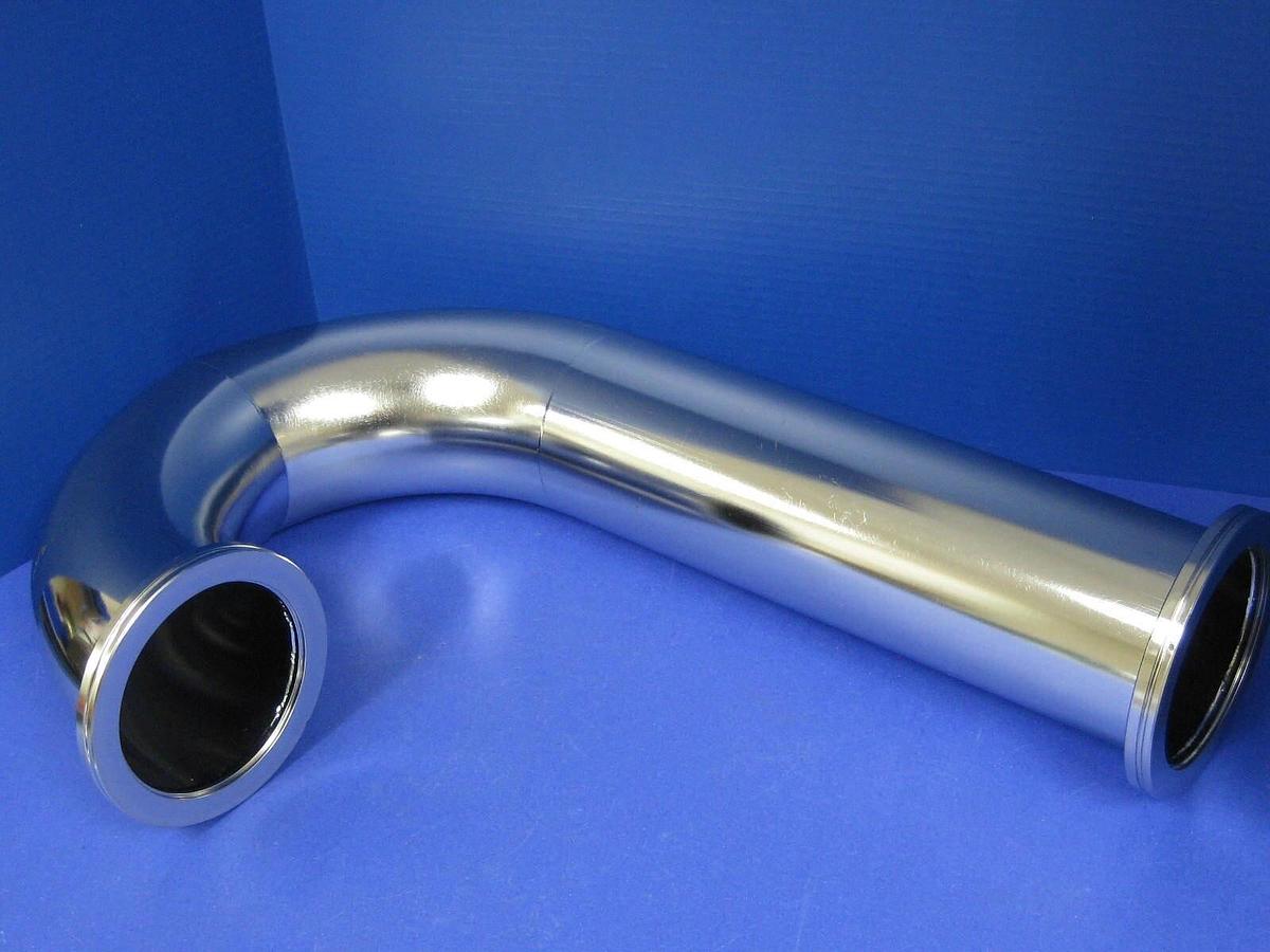 Stainless Steel Vacuum Pipe 180° Elbow "J" Shape, ISO-100 , 21.5"L, New