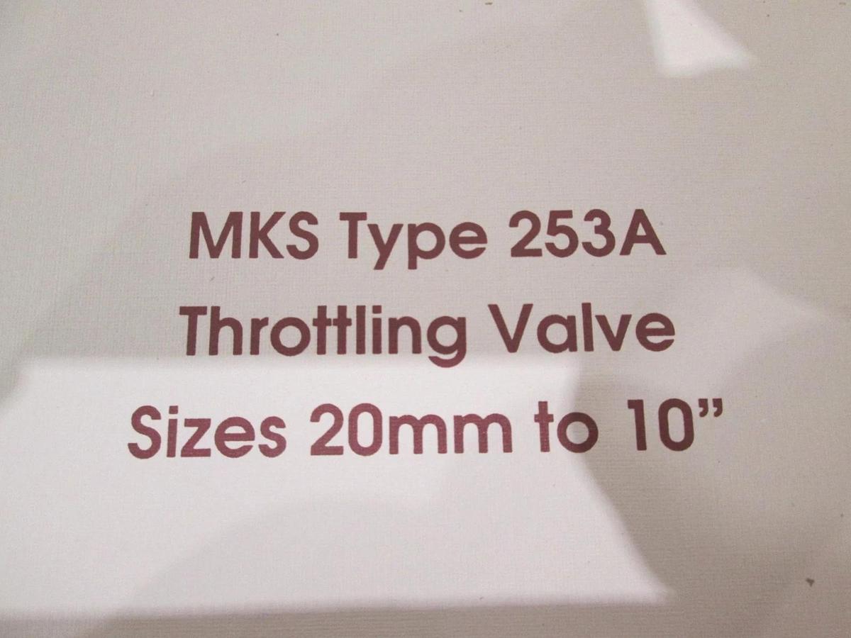 Used MKS, Type 253A, Throttling Valve 20mm to 10", Instruction Manual, Used
