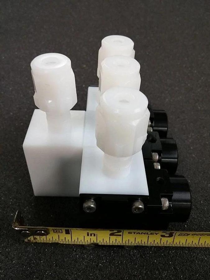 Used IDI 1140043FG Teflon Input Valve Assembly, New