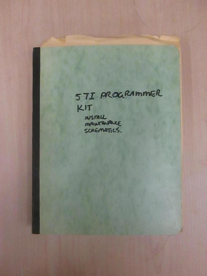 Used 5TI Programmer Kit, Install Maintenance Schematics, Used