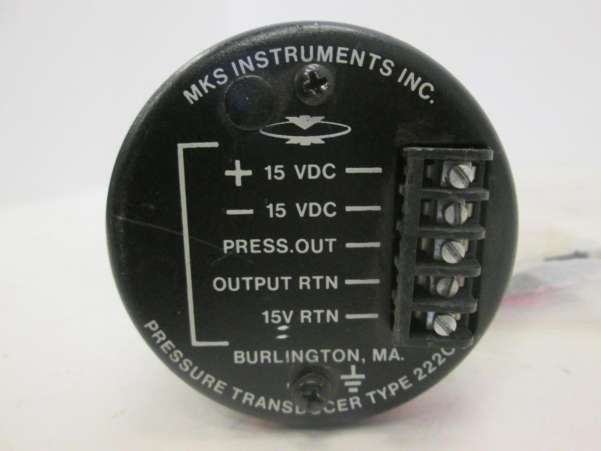 Used MKS, Baratron 10 Torr Pressure Transducer, 222CA-00010BBSP53-80, Used