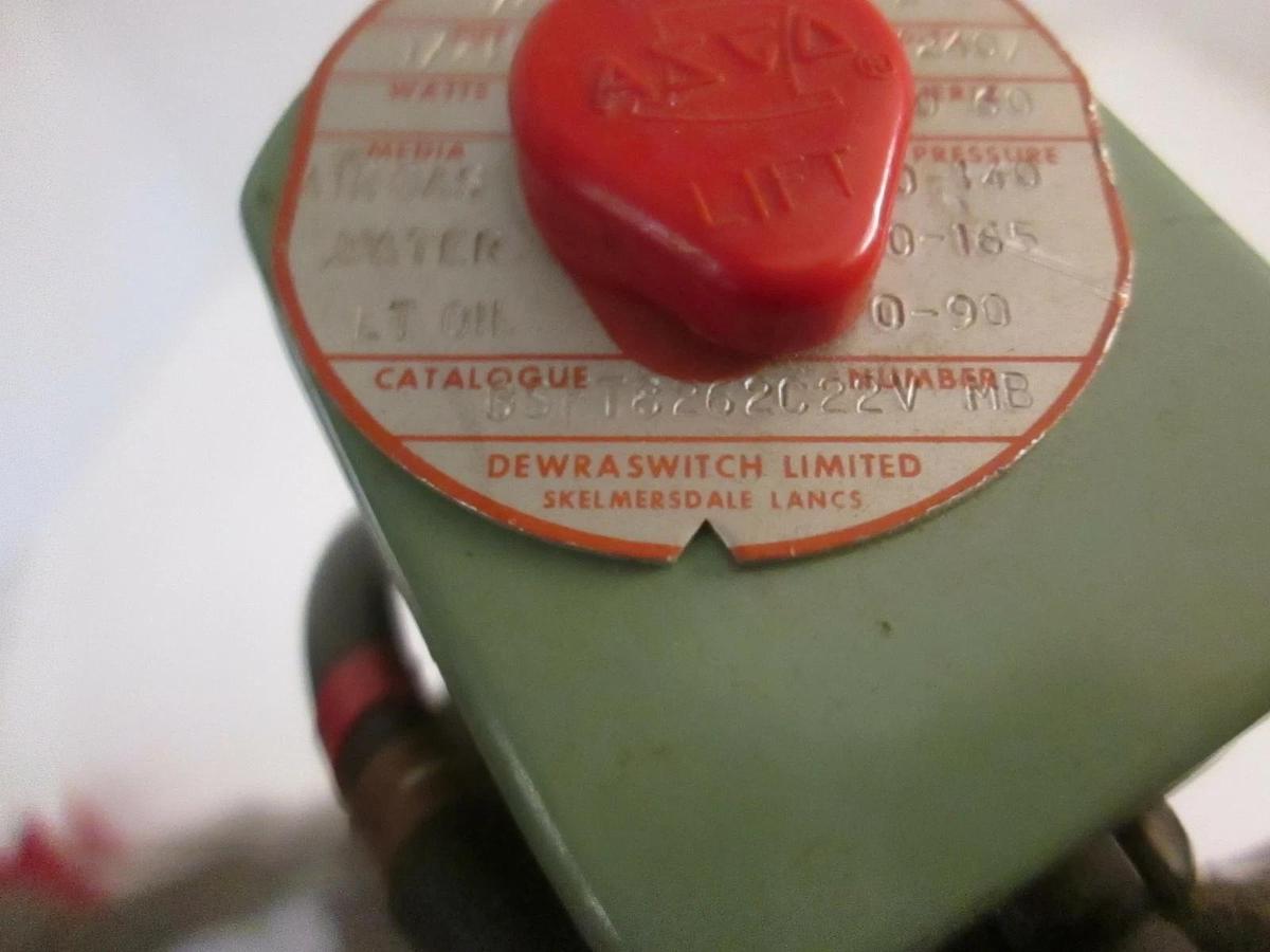 Used ASCO 8262C22V, 1/8" Orificce, Solenoid Valve, Used