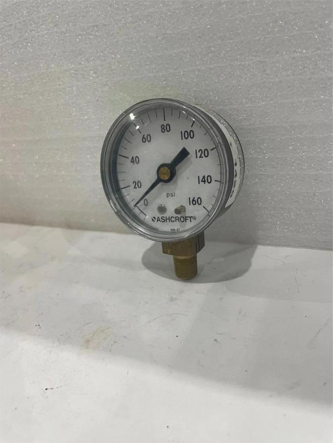 Used Ashcroft, Pressure Gauge, 0-160 PSI, Used