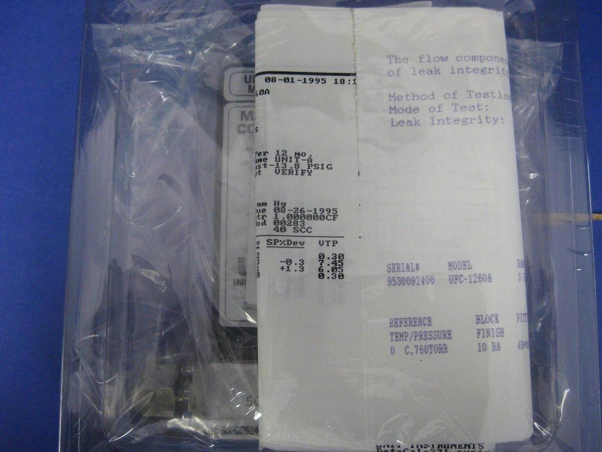 Used Unit UFC-1260A Mass Flow Controller, N2, 3 SLM, Refurbished