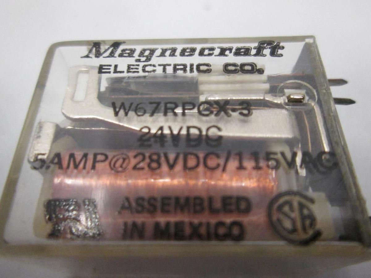 Used Magnecraft, W67RPGX-3, Relay, 24VDC, Used
