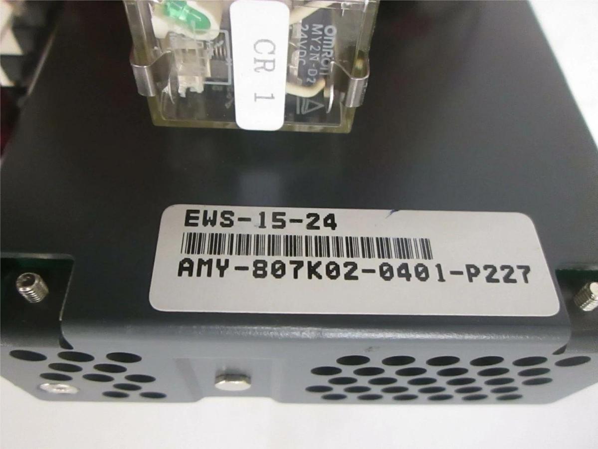 Used Power Supply Assy /w Omron H3CR Relay and Lambda EWS-15-24 Power Pack, Used