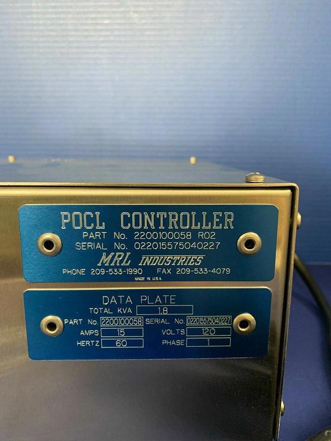 Used Heater Controller w/ Eurotherm 808, and overtemp, as removed