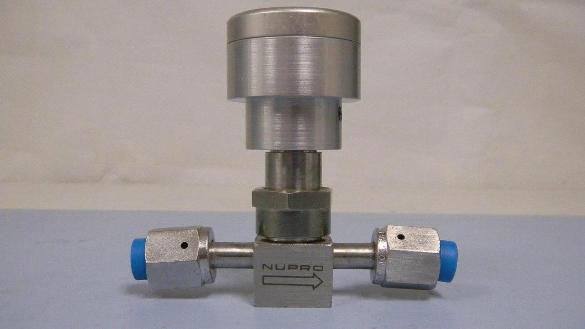 Used Nupro Pneumatic Valve SS-4BK-V51-1O, NO Actuator 1/4" FVCR, Used