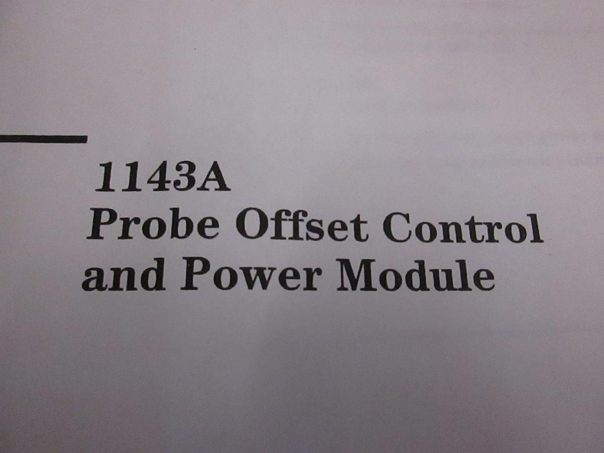 Used HP 1143A Probe Offset Control and Power Module User's Guide, Used