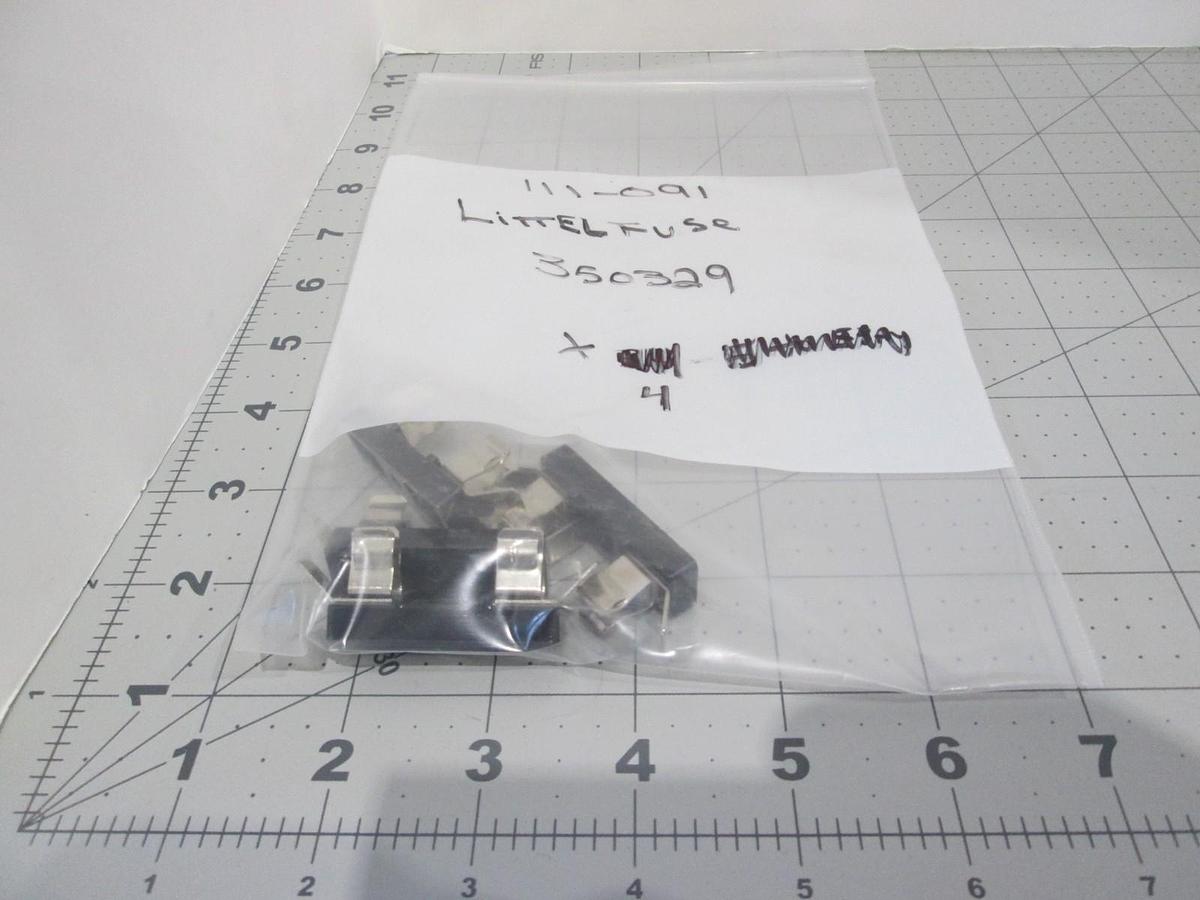 Used Littelfuse, Single Chassis Mount Fuse Holder, Series 357, New, Lot of 4