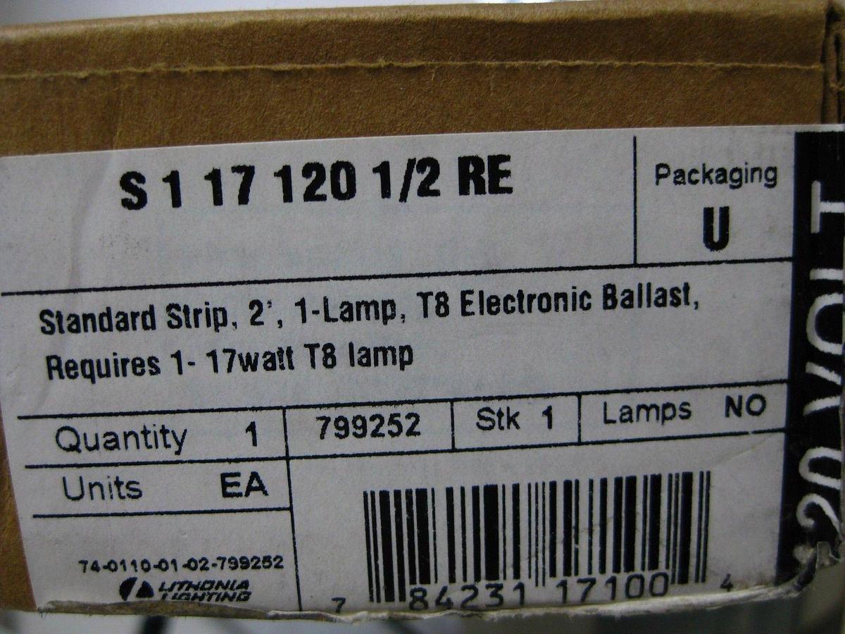 Used Lithonia Lighting 24" Striplight S 1 17 120 1/2 RE