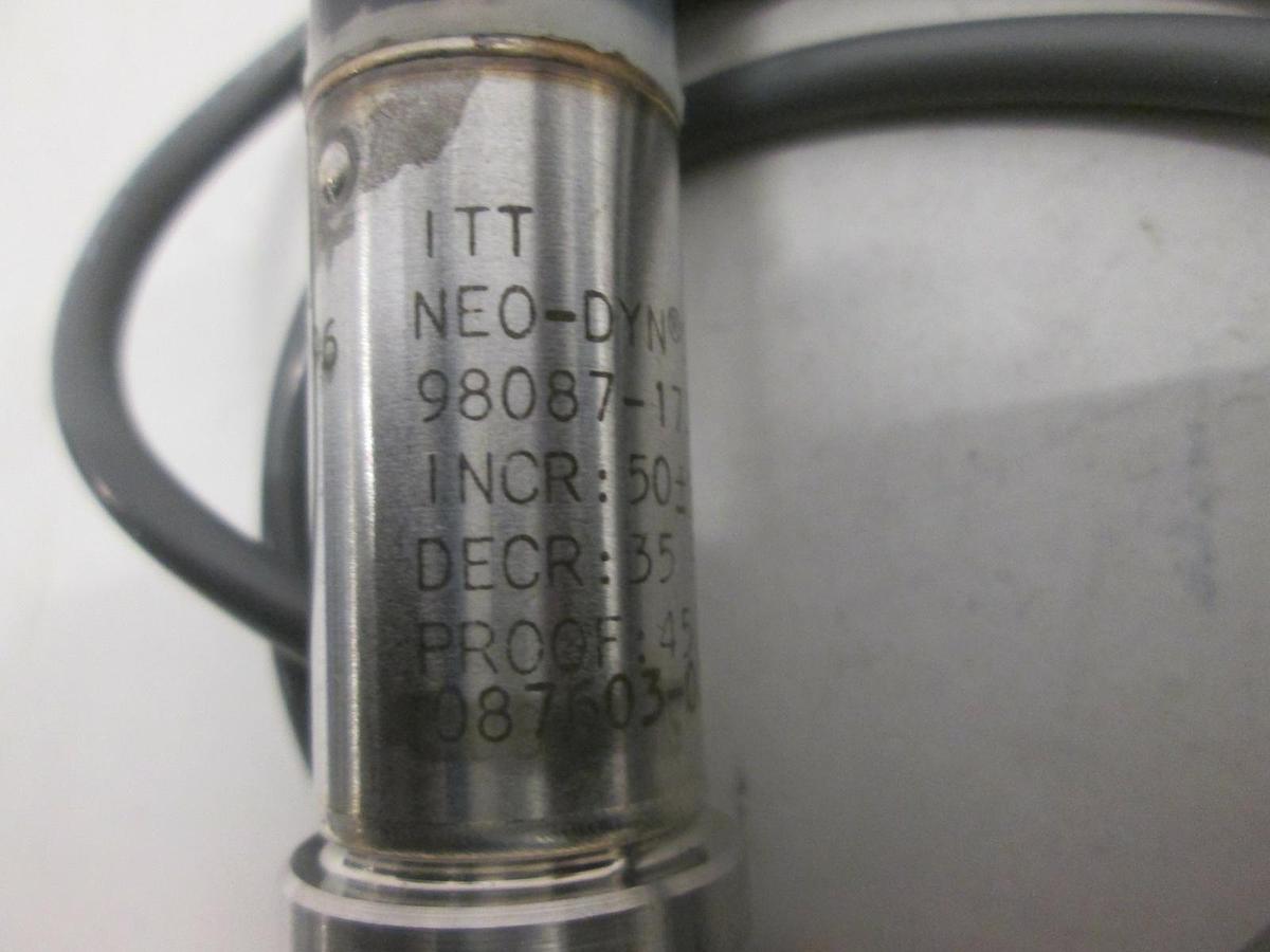 Used ITT Neo-Dynamics, Pressure Switch, 98087-173P5S111, Used