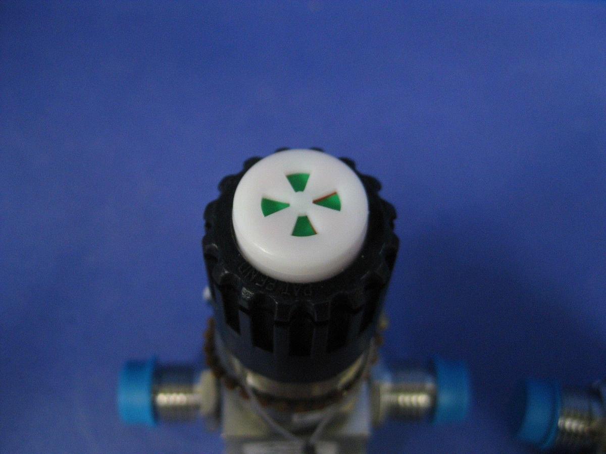 Used APTECH AP3625SM Manual Diaphragm Valve w/ Black Handle & LOTO, Lot of 2