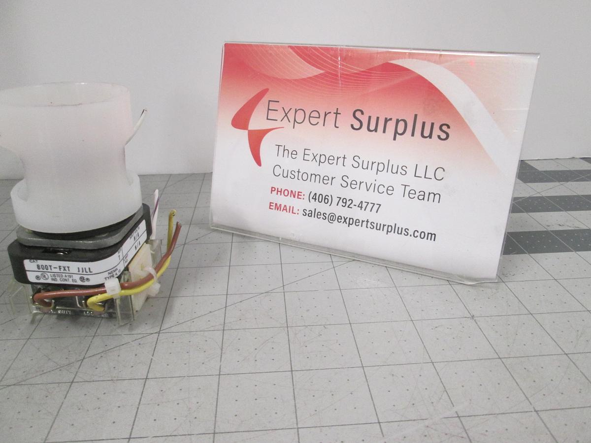Used Allen-Bradley, 800T-FXT6JJLL,30MM, Push-Pull Twist Release Red PushButton, Used
