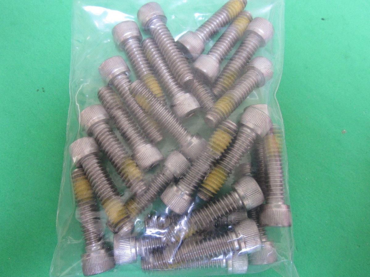 Lot of 93! Socket Head C/S Patched Screw, 18-8, 1/4-20x1"
