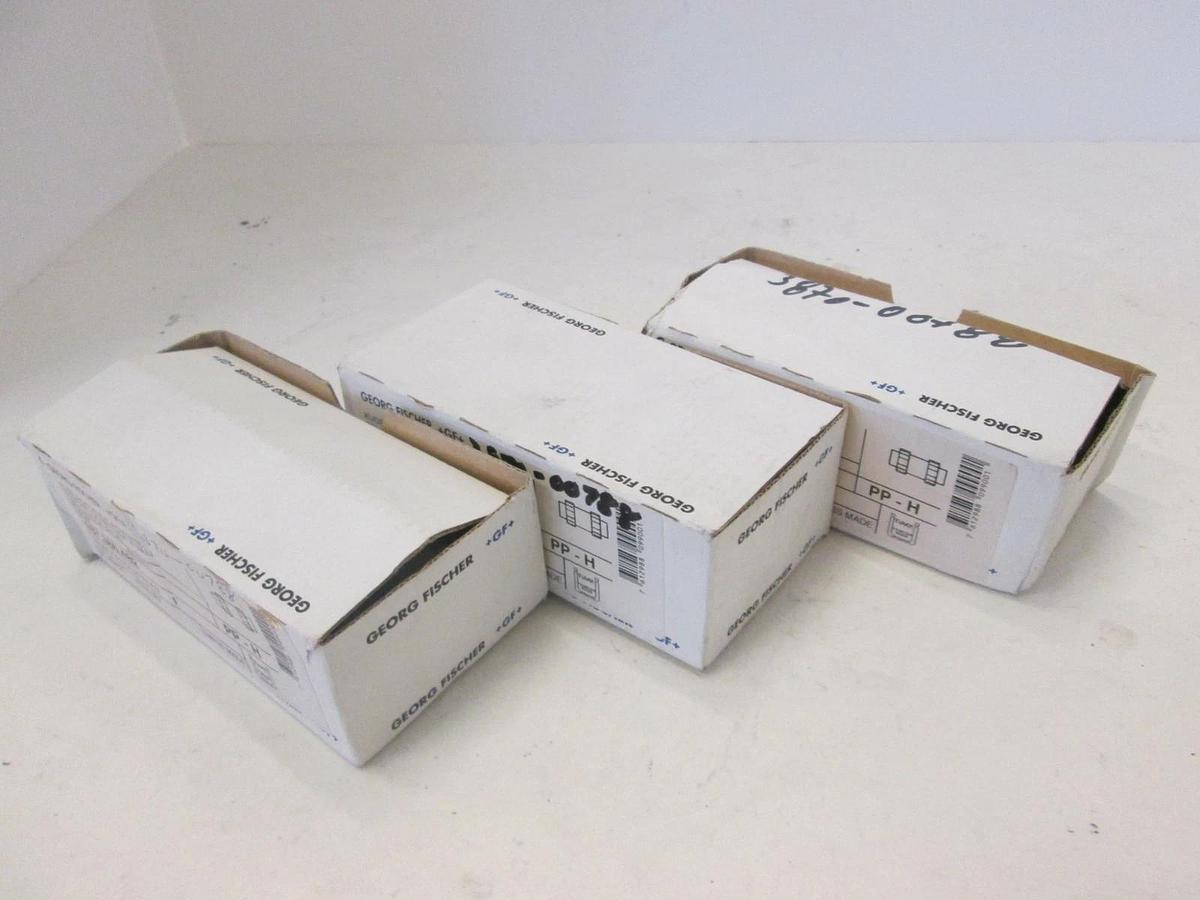 Georg Fischer, Ball Check Valve, PP-H, 167.360.482, New, Lot of 3