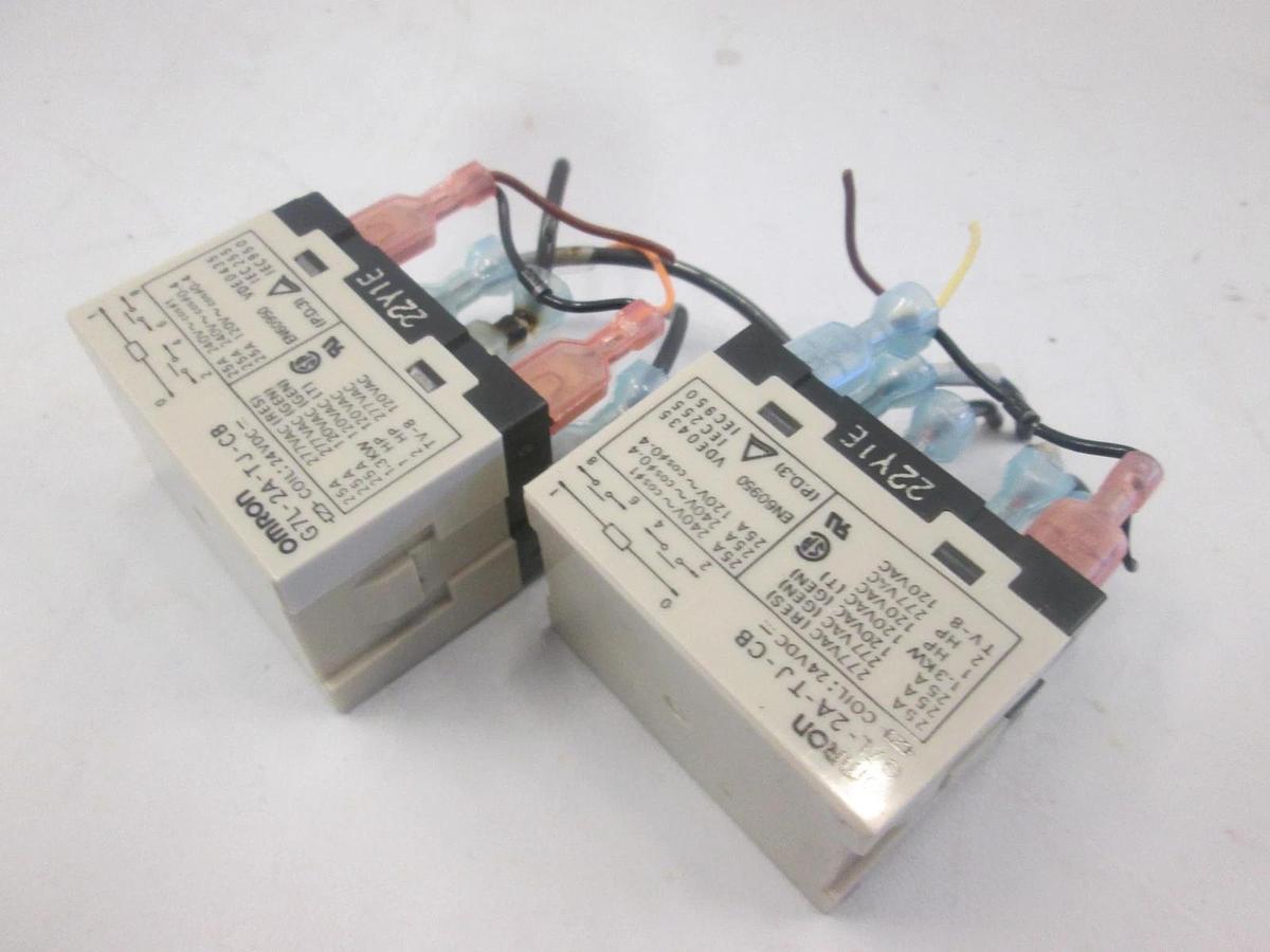 Used Omron, G7L-2A-TJ-CB, Enclosed Power Relay, Used, Lot of 2