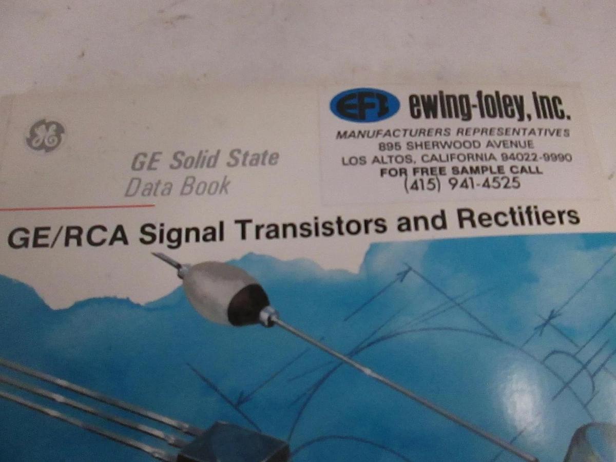Used GE Solid State, GE/RCA Signal Transistors and Rectifiers Data Book, Used