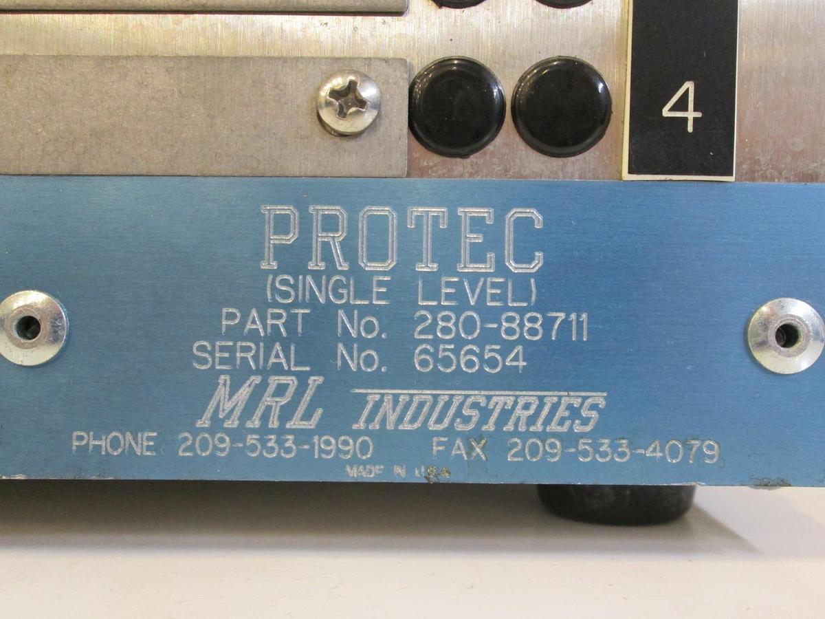 Used MRL Industries PROTEC Single-level 280-88711
