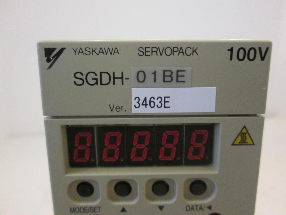 Used Yaskawa, Servopack, Motor Driver, SGDH-01BE, 100-115V, 50/60Hz, Used