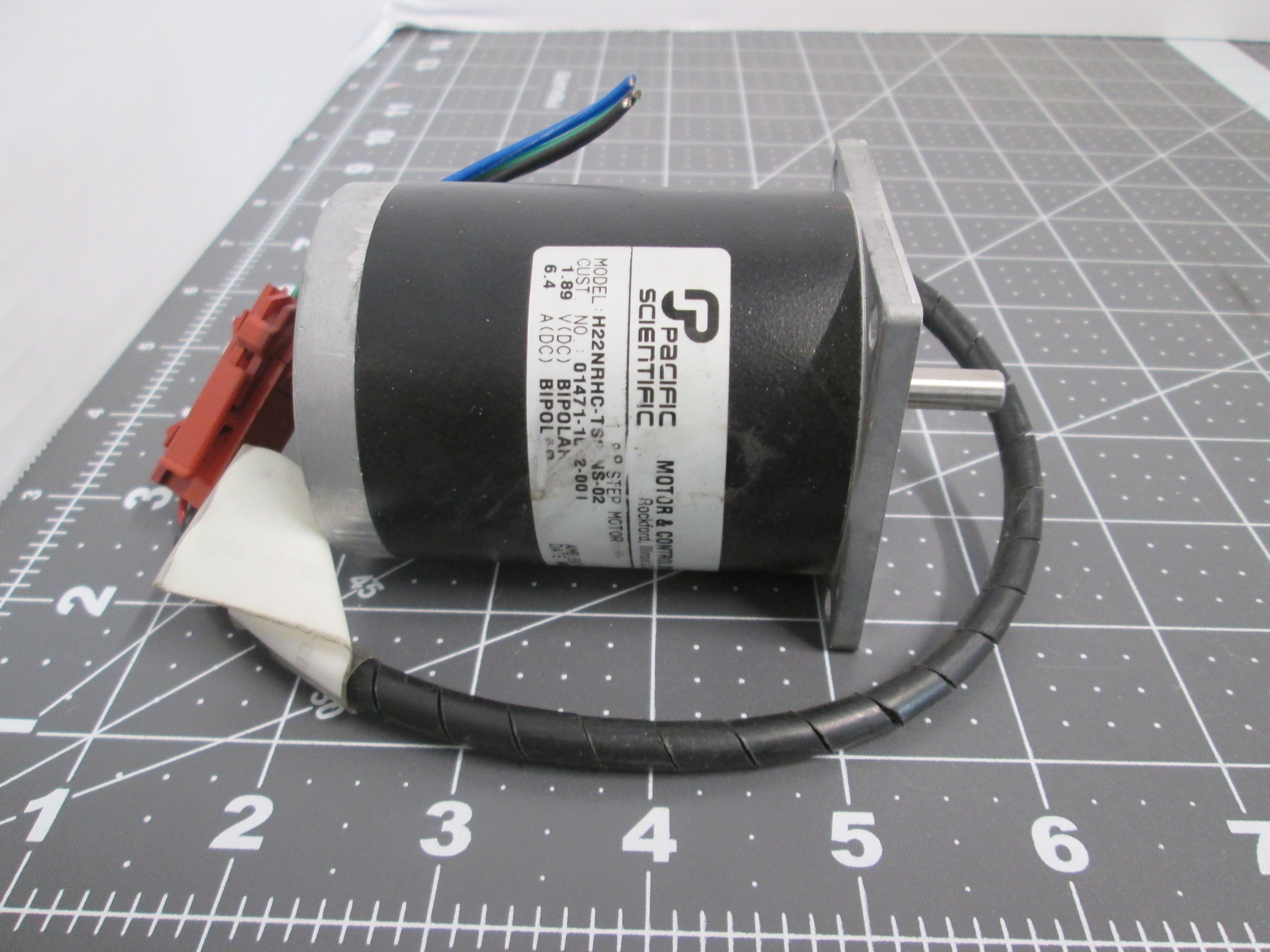 Used Pacific Scientific H22NRHC-TS-NS-02 Bipolar Stepper Motor 1.89V 6.4A