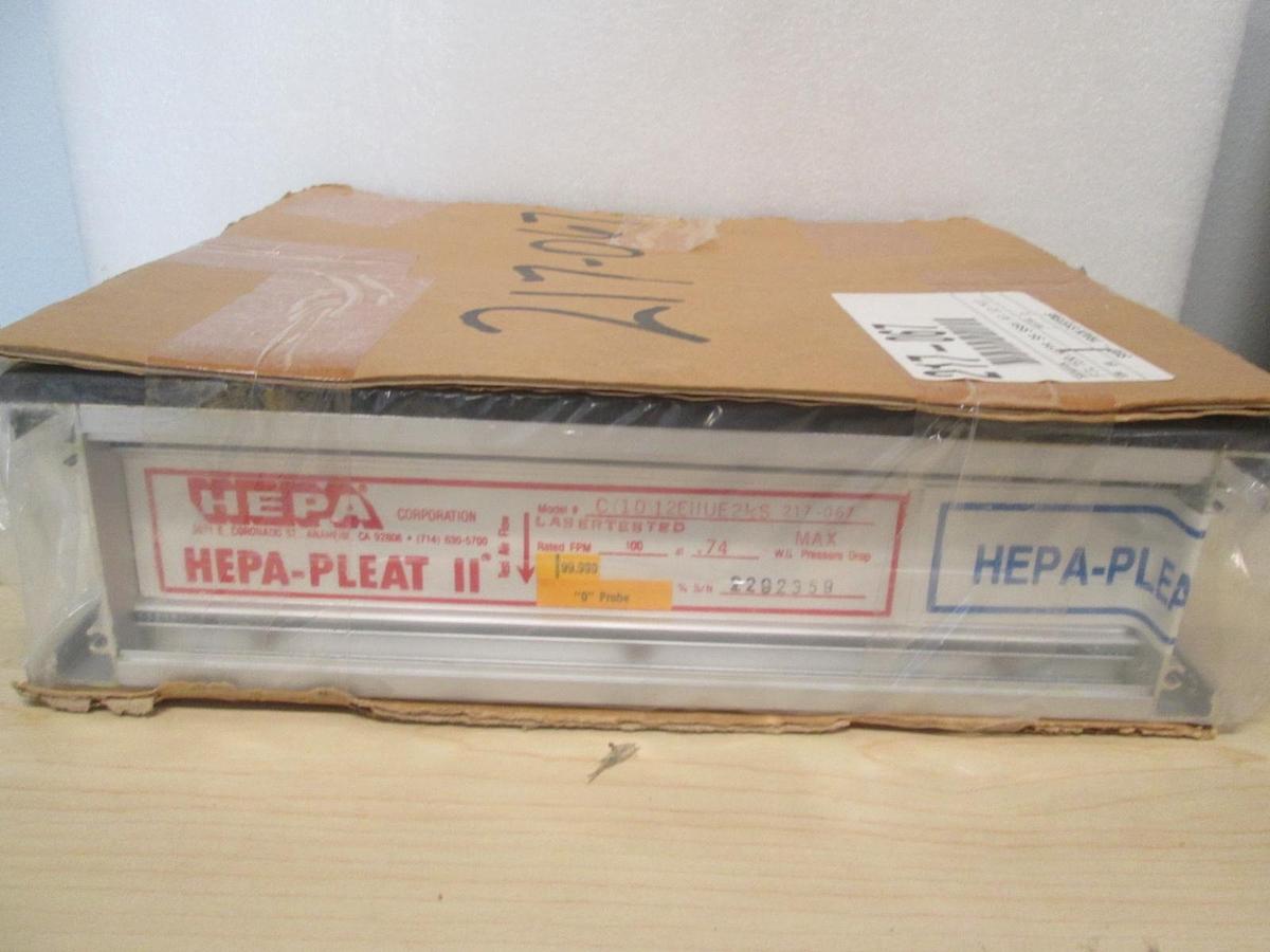 Hepa, Hepa-Pleat, C(10)12EIIUE21/2S, Filter 99.999% At .12 MIC, New