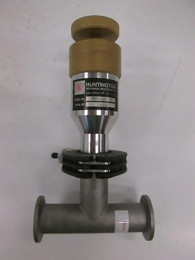 Used Huntington EV-100-SF Vacuum Valve w/ VF25, Tee Fitting, Used