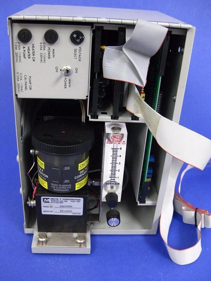 Used Delta F Process Oxygen Analyzer FAH1000S w/ Oxygen Sensor - NO FRONT PANEL, Used