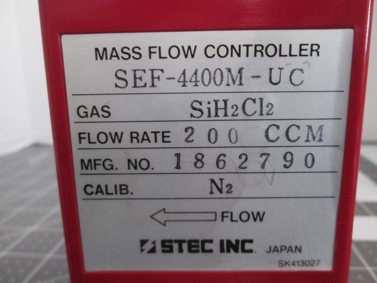 Used STEC, SEF-4400-UC, Mass Flow Controller 200 SCCM Sih2Cl2