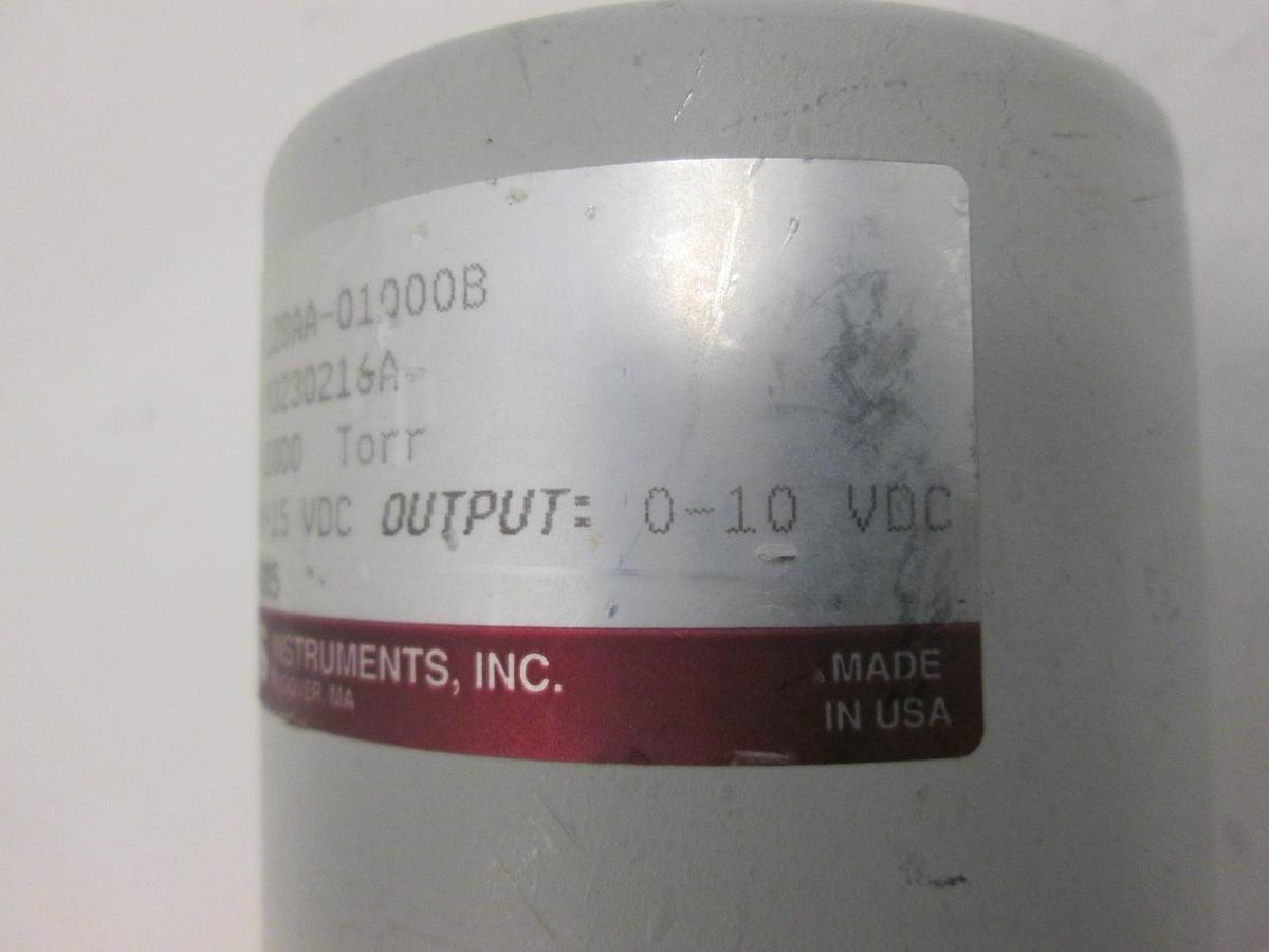 Used MKS, 1000 Torr Baratron Pressure Transducer, 128AA-01000B, Used