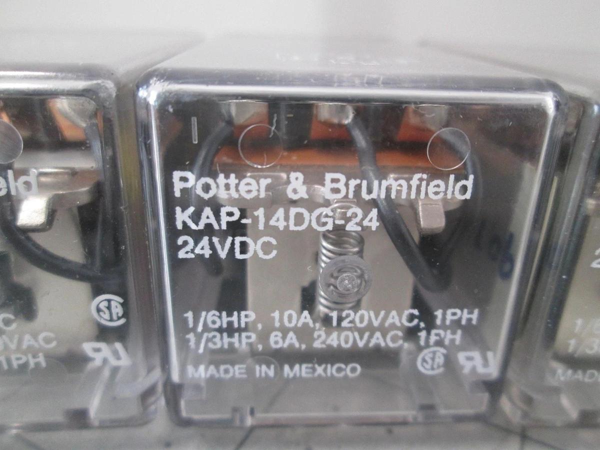 Potter & Brumfield, KAP-14DG-24, 24VDC Relay, New, Lot of 3