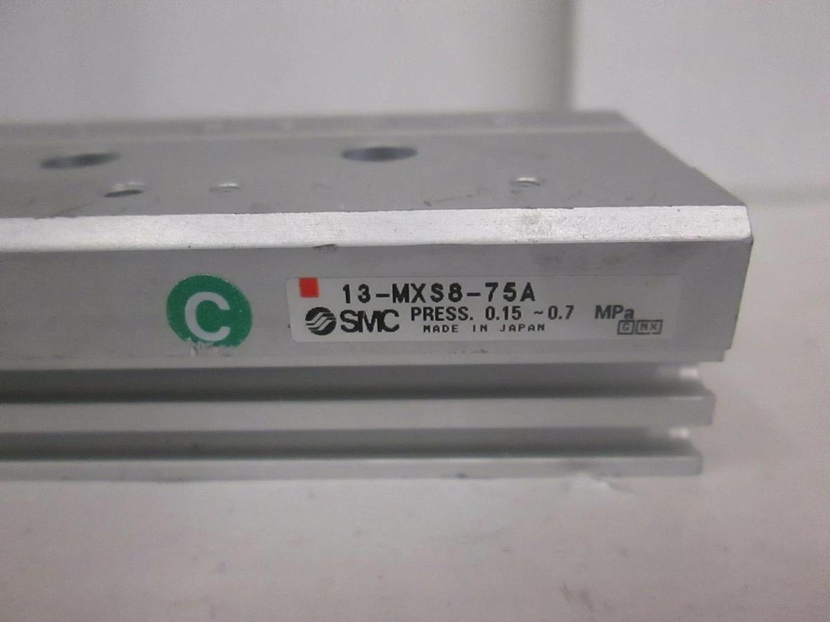 Used SMC 13-MXS8-75A Cyl, Air Slider Table, Used
