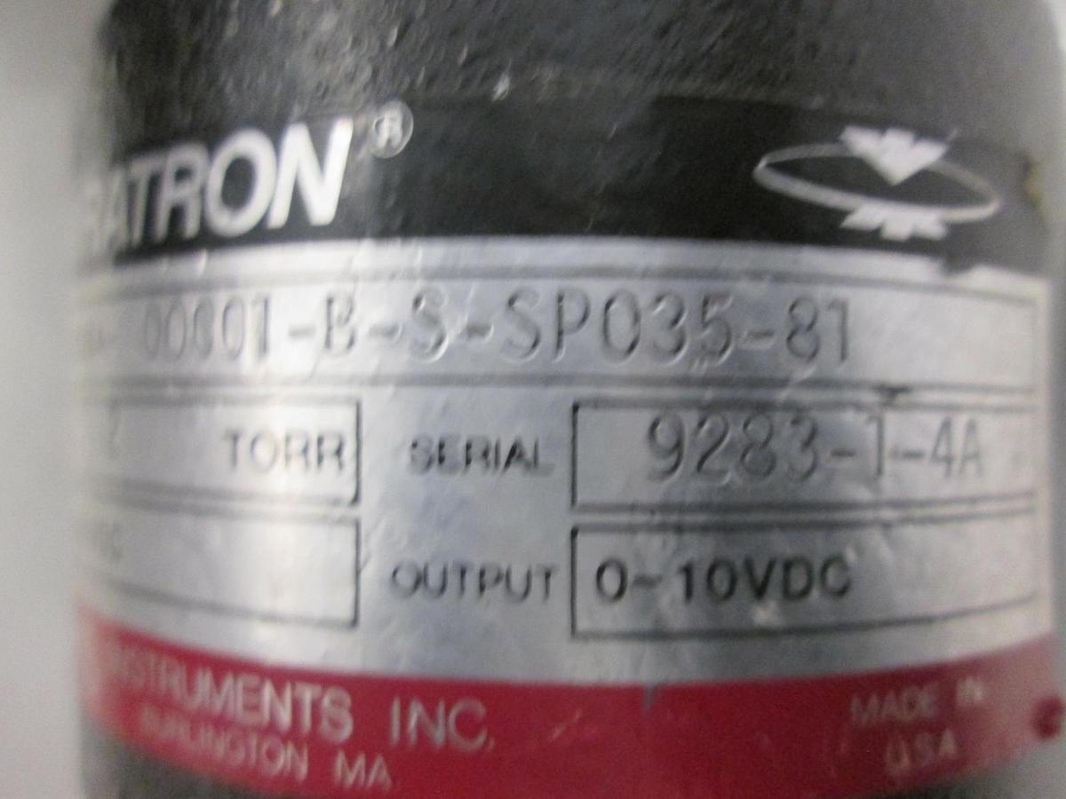 Used MKS, Baratron 2 Torr Pressure Transducer w/ PCB, 222BA-00001-B-S-SP35-81, Used