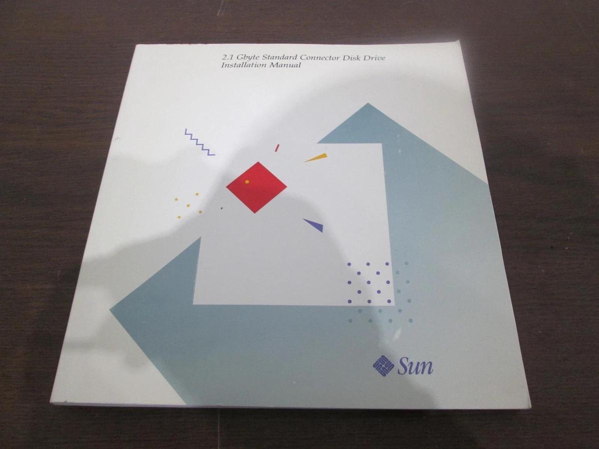 Used Sun, 2.1 Gbyte Standard Connector Disk Drive, Installation Manual, New