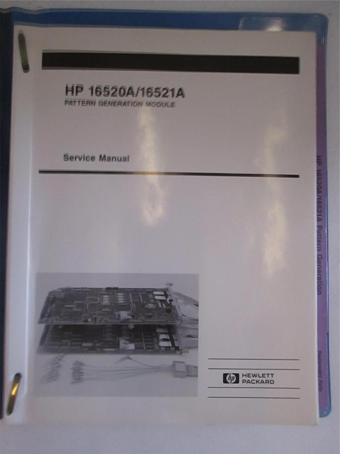 Used HP 16520A/16521A Pattern Generation Module Service Manual, Used