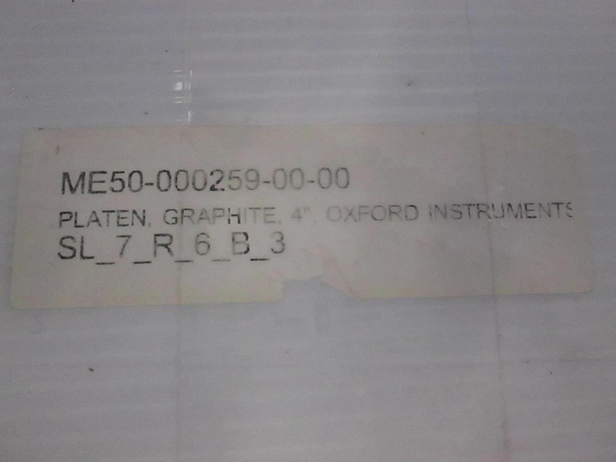 Oxford Instruments, Graphite, Platen, 4", ME50-000259-00-00, New, Lot of 2
