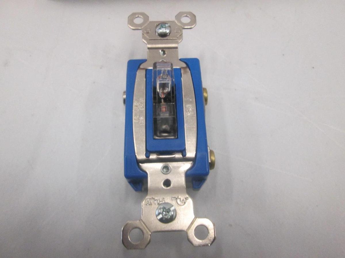 Used Pass & Seymour, PS15AC1-CPL, Single Pole Pilot Switch, 15A, 120VAC, New
