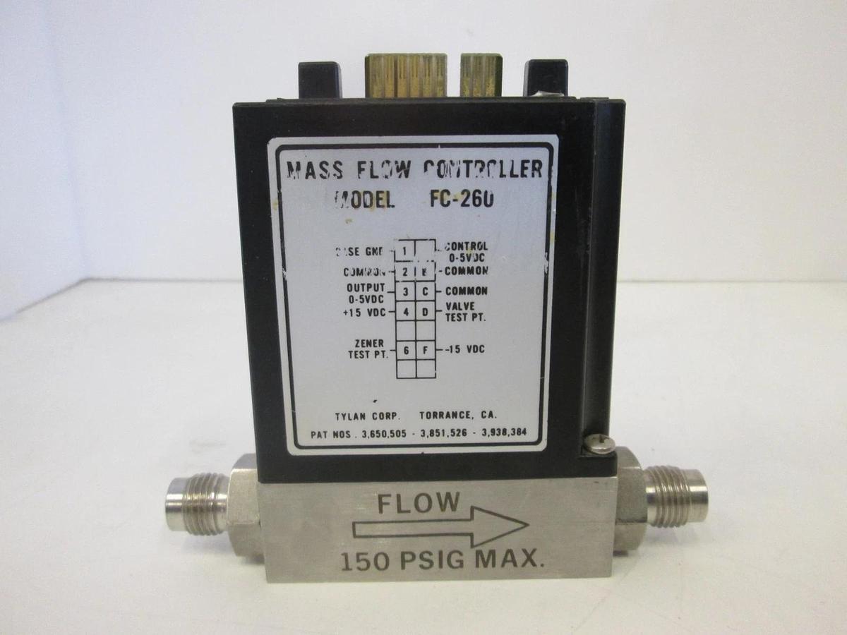 Used Tylan, FC-260, Mass Flow Controller, HCL, 500 SCCM, Used