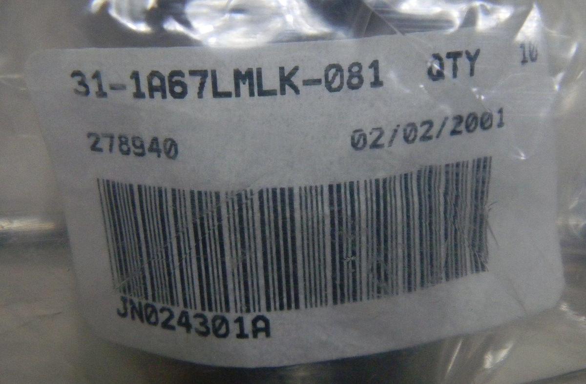 Used Tescom Magnum Series Valve, 31-1A67LMLK-081, 1/2'' MVCR/FVCR